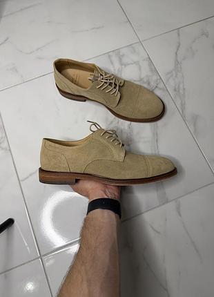 Gant cap toe suede derby blake stitch shoes men’s
