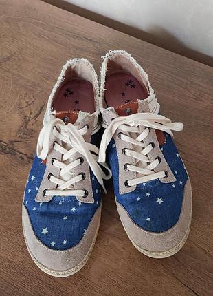 Жіночі кеди pepe jeans, кеди з принтом зірки, женские кеды в звёзды pepe jeans