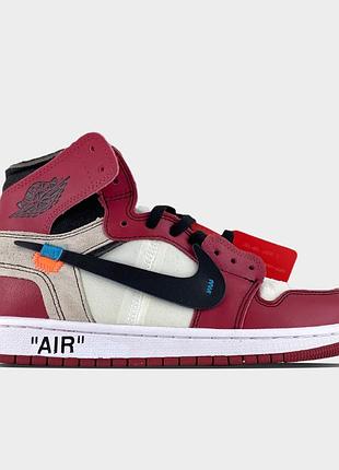 Nike air jordan 1 red x off-white.