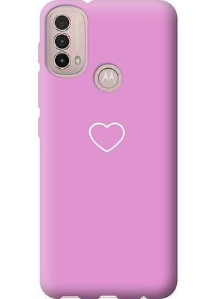 Чехол силиконовый на телефон motorola e40 сердце 2 "4863u-2660-58250"