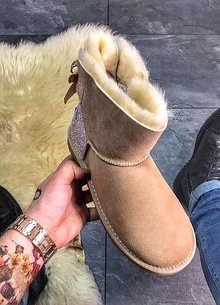 Ugg mini bailey bow beige