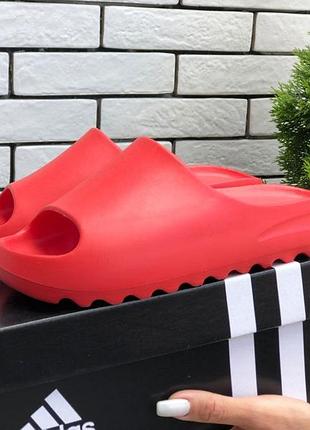 Adidas yeezy slide червоні 4