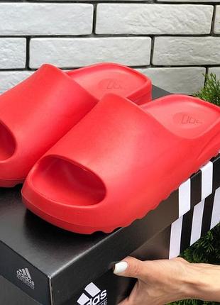 Adidas yeezy slide червоні 5
