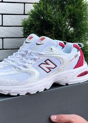 New balance abzorb 530 білі з червоним