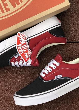 Vans червоні з чорним