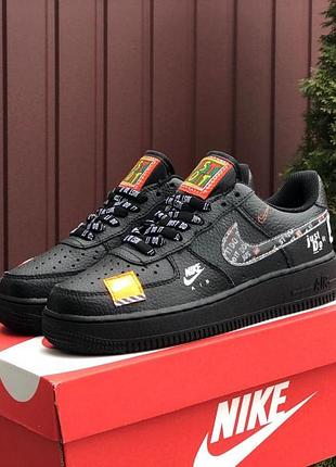 Nike air force just do it чорні 2