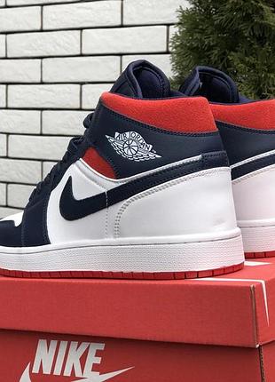 Nike air jordan темно сині з білимчервоні