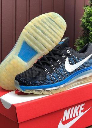 Nike air max 2017 чорні з синім