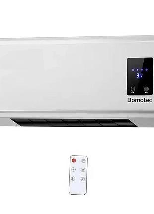 Тепловентилятор-дуйка с пультом управления domotec ms 5962 настенный обогреватель для дома 2000вт