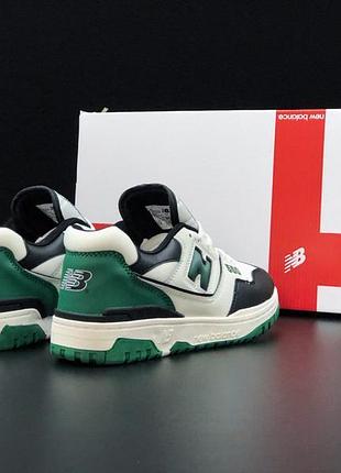New balance 550 білі із зеленим