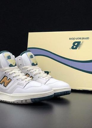 New balance 650 білі із зеленимжовті