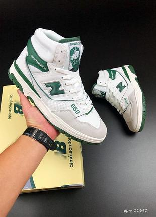 New balance 650 білі із зеленим
