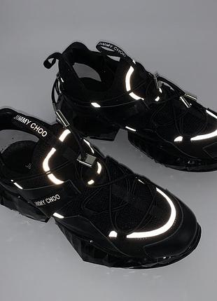 Кроссовки jimmy choo diamond trail black