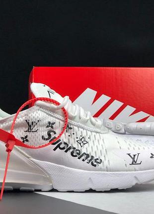Nike air max 270 supreme x lv білі
