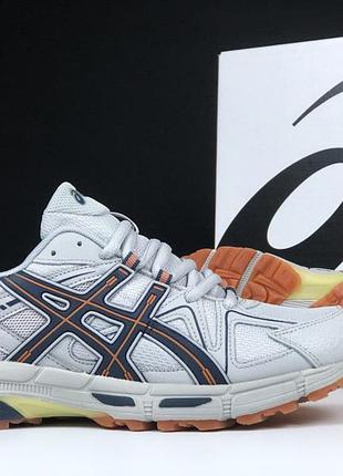 Asics gel kahana 8  сірі із темно синім