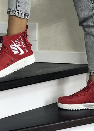 Nike air force 1 червоні