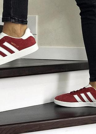 Adidas gazelle  червоні