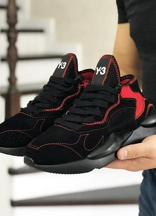 Adidas  y-3   kaiwa   чорно червоні