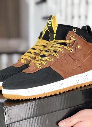 Nike lunar force 1 duckboot  червоні 2