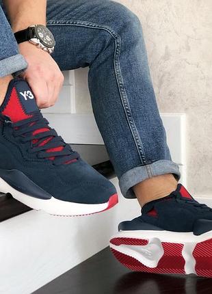 Adidas  y-3   kaiwa  сині з білим