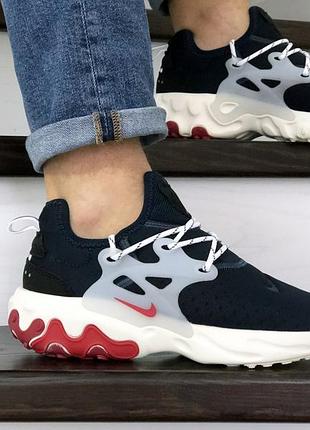Nike react presto  темно сині з бежевим 2