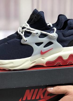 Nike react presto  темно сині з бежевим 4