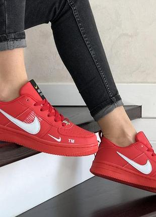 Nike air force червоні 2
