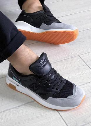 New balance 1500 чорно сірі з мятою