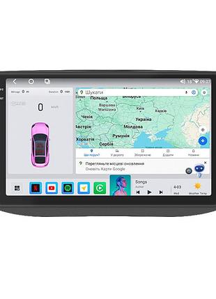 Магнитола lesko совместима с hyundai i30 iii 2017-2018г 9" 4/64 qled carplay 4g wi-fi gps 360 prime 2шт