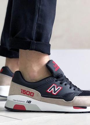 New balance 1500 чорні з бежевимчервоні