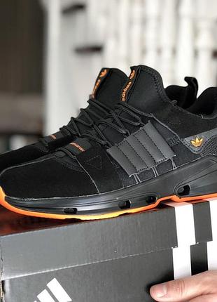 Adidas чорні з помаранчевим