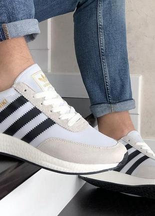 Adidas iniki білі з бежевим