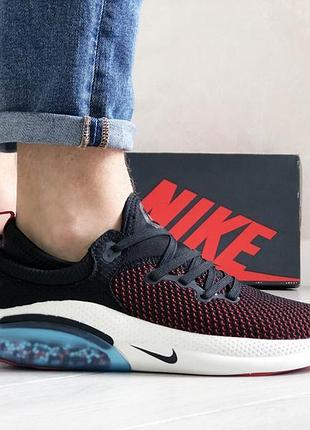 Nike joyride run flyknit чорно білічервоні