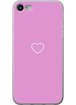 Чехол силиконовый на телефон iphone se 2020 сердце 2 "4863u-2013-58250"
