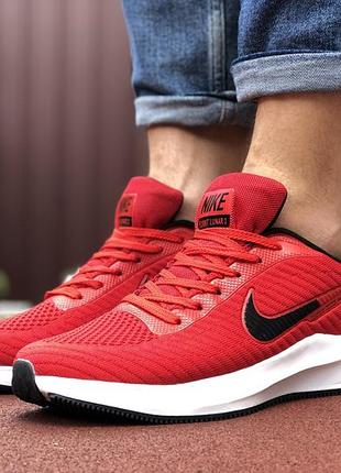 Nike flyknit lunar 3 червоні з білим