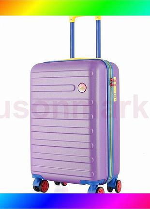Bs чемодан semi line best mix 20" (s) purple (t5845-1) bas77/n