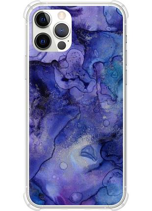 Чехол силикон с усиленными углами на телефон iphone 12 pro мрамор 7 "4802sp-2052-58250"