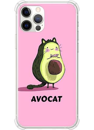 Чехол силикон с усиленными углами на телефон iphone 12 pro avocat "4270sp-2052-58250"