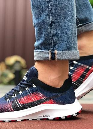 Nike zoom темно сині з червонимбілі