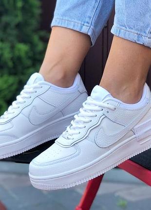 Nike air force 1 shadow білі