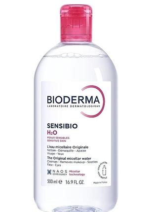 Bioderma sensibio 500 ml міцелярна вода