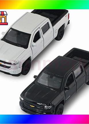 Bs автомодель – chevrolet best mix silverado 2017 (перламутрово-белый, черный) bas77/n
