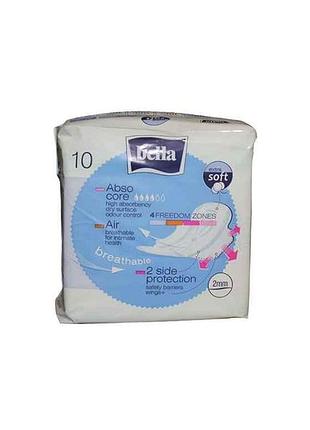 Прокладки гигиенические 10 шт.4 к.(ultra blue soft) тм bella