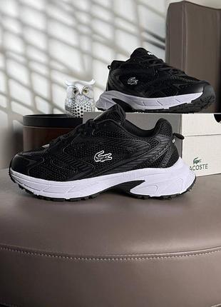 Мужские кроссовки lacoste l003 neo shot black white
