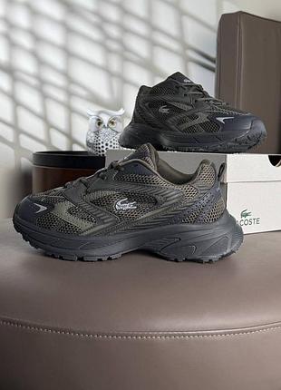 Мужские кроссовки lacoste l003 neo shot grey khaki