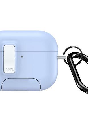 Ударопрочный футляр dux ducis armor series для airpods pro 3 white / blue