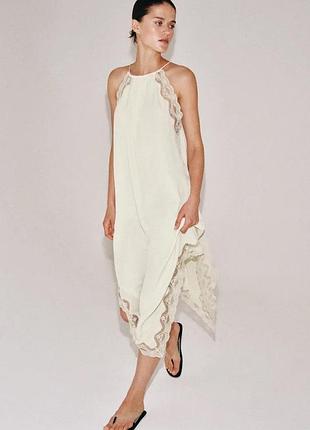 Платье zw collection с комбинированным кружевом
