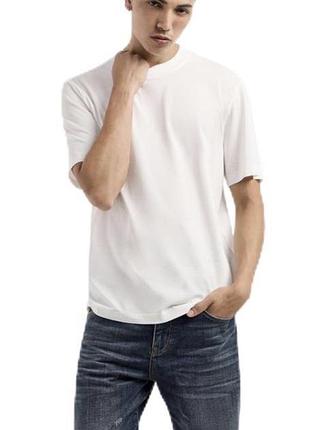 Armani exchange оригінал нова футболка small logo mercerized cotton tee, розмір м-l
