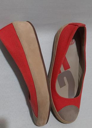 Балетки fitflop due canvas з замшевими носками 38.5
