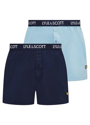 Lyle and scott mens woven boxer trunk set подарочный набор боксерки мужские трусы 2шт оригинал